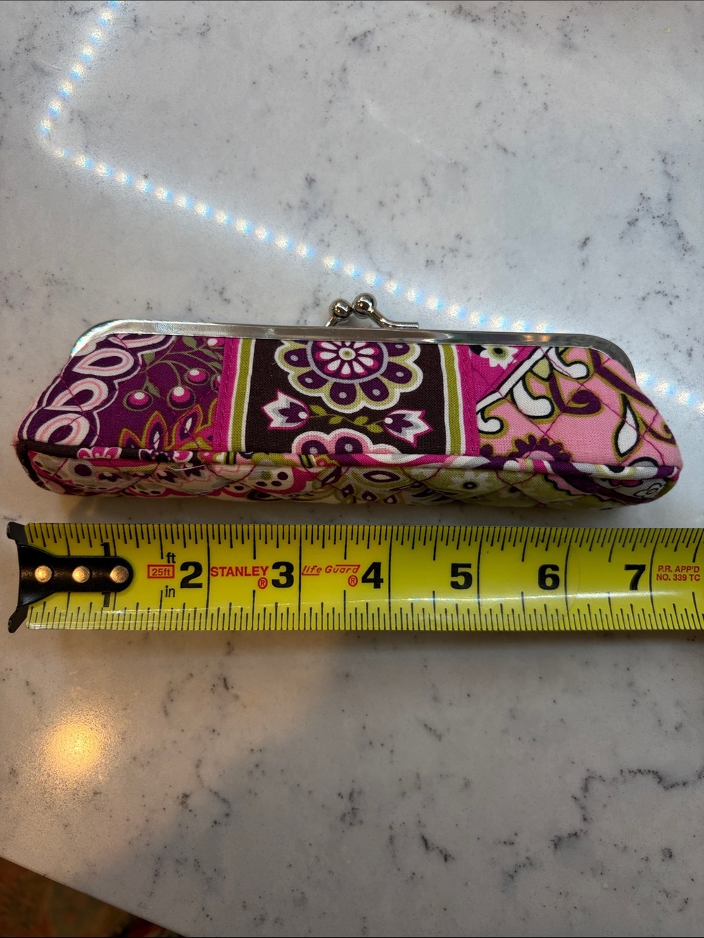 Vera Bradley Very Berry Paisley Kiss Lock Pouch